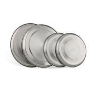 Relaxdays Stainless Steel Hob Protection Lids