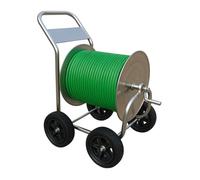 Relaxdays Stainless steel hose cart