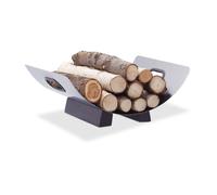 Relaxdays Stainless Steel Log Cradle