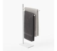 Relaxdays Stainless steel towel rack, 2 arms