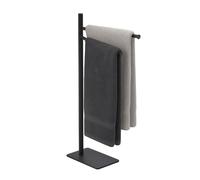 Relaxdays Stainless steel towel rack, 2 arms