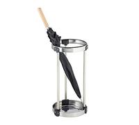 Relaxdays Stainless Steel Umbrella Stand, Hallway, Waiting Room & Office Walking Stick Holder, Silver