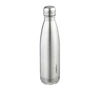 Relaxdays Stainless Steel Water, Leak-Proof, Cold & Hot Drinks, Vacuum Insulated Bottle, 500 ml, Outdoor, Silver, 28 x 7 x 7 cm