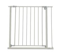 Relaxdays stair gate, 82-87 cm, no drilling, for babies & toddlers, stairs & doorways, pressure-mounted, grey