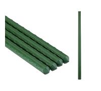 Relaxdays Stakes, Set of 10, Climbing Aid for Plants, 90 cm Height, Diameter 10 mm, Plastic, Metal, Green