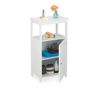 Relaxdays Standing Bathroom Cabinet White
