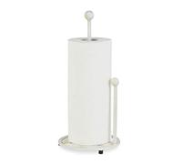 Relaxdays Standing Kitchen Roll Dispenser, Paper Towel Holder, Retro, Shabby-Chic, Cast Iron, Height: 33 cm, White