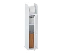 Standing toilet paper holder Slim Bathroom Storage Modern Roll Organizer
