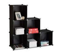 Relaxdays Step Shelf 6 Connecting Compartments
