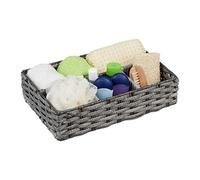 Relaxdays Storage Basket, Black, 8 x 31 x 21 cm
