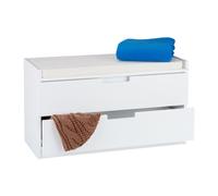 Relaxdays Storage Bench With 2 Drawers