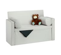 Relaxdays Storage Bench with Backrest and Pillows