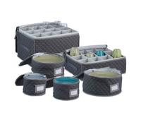 Relaxdays Storage Box for Crockery Set of 6