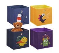 Relaxdays Storage Box for Kids, HxWxD: 30 x 30 x 30 cm