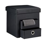 Relaxdays Storage Ottoman with 2 Compartments