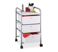 Relaxdays Storage Trolley with 3 Drawers