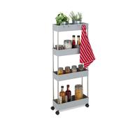 Relaxdays Storage Trolley with 4 Shelves