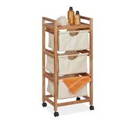 Relaxdays Storage Unit 3 Laundry Baskets