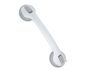 Relaxdays Suction Grab Handle in White/Grey