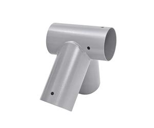 Relaxdays swing connector, A-shape, 100° angle, for 100 mm round timber, powder-coated steel, grey