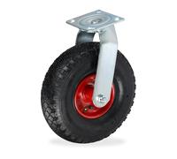 Relaxdays Pneumatic Tyre Swivel Castor 3.00-4