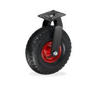 Relaxdays Swivel pneumatic castor 3.00-4