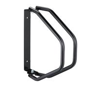Relaxdays Bicycle Rack, for Wall Mounting, made of Sturdy Steel, Bike Bracket, 180° Swivelling, Single Parker, Black