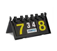 Relaxdays Table Tennis Ping Pong 2-Sided Scoreboard with Ring, Manual Score Keeper Counter Universal for Badminton Volleyball made of Hard Plastic, Black