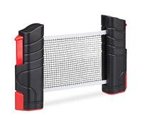 Relaxdays Table Tennis TT Ping Pong Net Retractable Portable Clamp Bracket, One Size