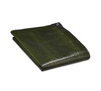 Relaxdays tarpaulin, 140g/m² material thickness, tarp, cover, tearproof & waterproof PE material, 2 m x 3 m, green
