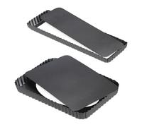 Relaxdays Tart Tin with Lifting Base, Set of 2