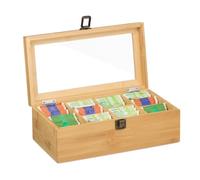 Relaxdays Tea Box with 10 Compartments