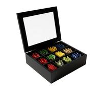 Relaxdays Tea box, 12 compartments