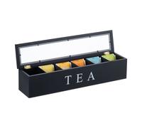 Relaxdays Tea Organiser with 6 compartments