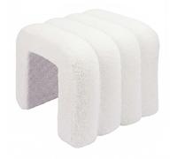 Relaxdays Teddy fur footstool