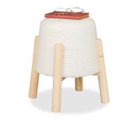 Relaxdays Teddy Fur Stool