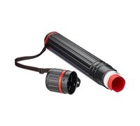 Relaxdays Telescopic Poster Roll 65-105cm Ø8cm for Transporting Posters and Drawings up to DIN A0 Red/Black