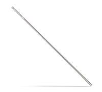 Relaxdays Telescopic Rod, Extensible Rod for Curtains, Showers, Door Frames & More, No Drilling, Stainless Steel, 150-280 cm,10023827_866,Silver