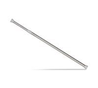 Relaxdays Telescopic, Extensible Rod for Curtains, Showers, Door Frames & More, No Drilling, Stainless steel, 66-110 cm
