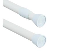 Relaxdays Tension Rod, 120-220 cm, For Shower Curtain, Gardrobe, Door Frame, Stainless Steel, Without Drilling