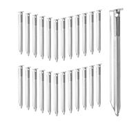 Relaxdays Tent Pegs Set of 25, Ground Anchor for Hard Soil, Camping, Rounded Hooks, Steel, Durable, 18x2x1.5 cm, Silver, 18 x 2 x 1.5 cm