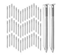 Relaxdays Tent Pegs Set of 50, Ground Anchor for Hard Soil, Camping, Rounded Hooks, Steel, Durable, 18x2x1.5 cm, Silver, 18 x 2 x 1.5 cm
