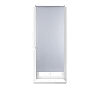 Relaxdays Thermal Blackout Blinds, Heat Protection, Side-Pull Roller Shades, No Drilling, 70x160cm, White