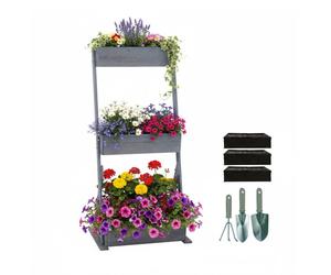 Relaxdays Tiered planter with boxes