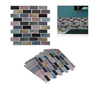Relaxdays Tile Stickers, Colourful, 31 x 31 x 0.1 cm