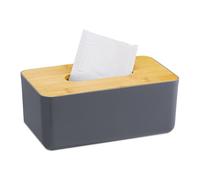 Relaxdays Tissue Box with Bamboo Lid