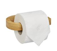 Relaxdays Toilet Paper Holder Bamboo, Natural, 3 x 16 x 9 cm