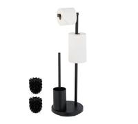 Relaxdays Toilet Roll Holder and Brush Set