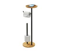Relaxdays Toilet roll holder with shelf