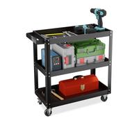Relaxdays Tool Trolley with 3 Tiers